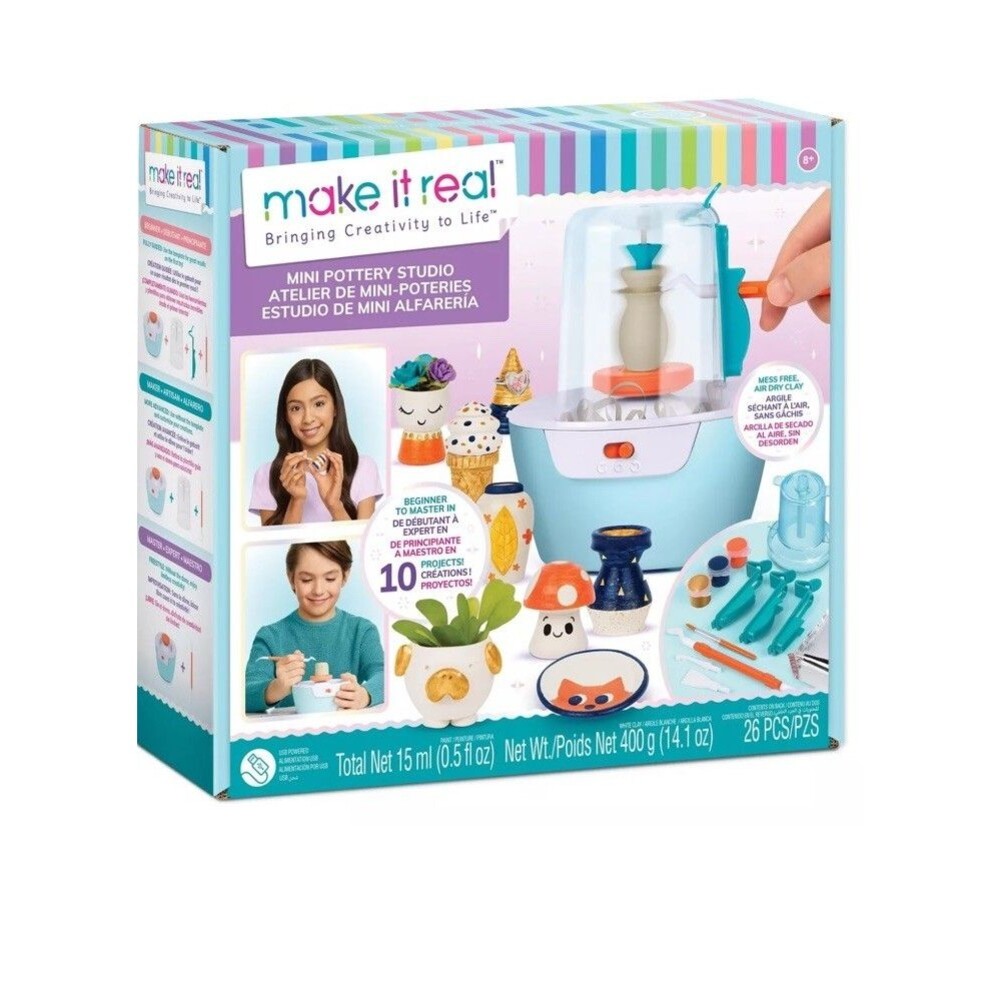 Mini Pottery Studio Craft Kit  Create 10 Miniature Pottery Projects